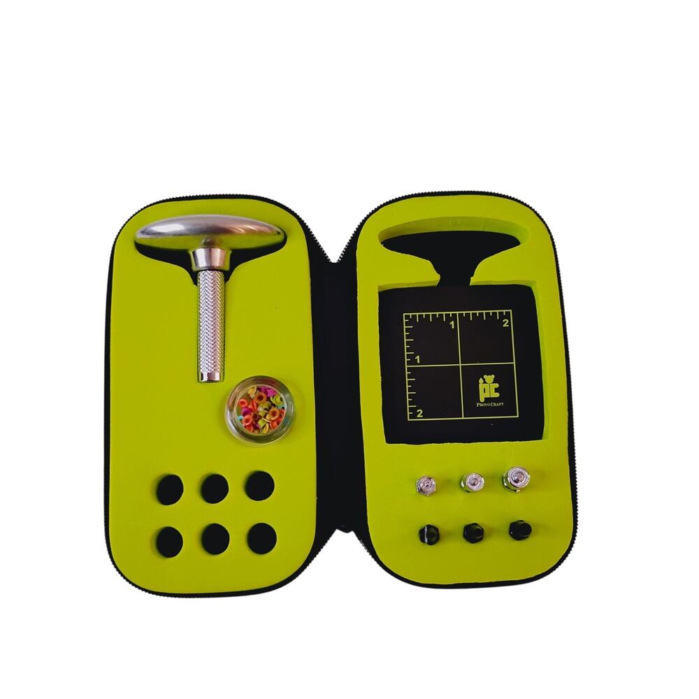 Provo Craft Silent Setter Hammerless Eyelet Tool Set with Case Scrapbooking